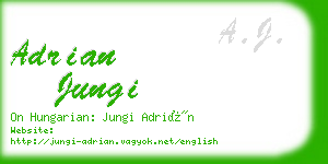 adrian jungi business card